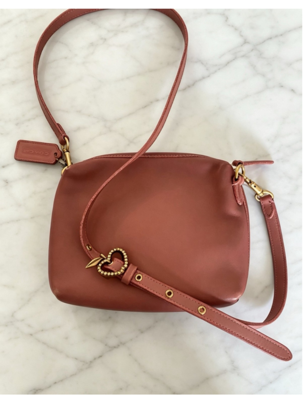 Coach 1941 Pink Soft Camera Bag Crossbody Glovetanned Leather - Picture 3 of 9
